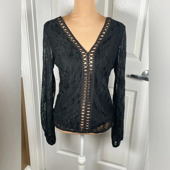 ✨ WILLOW ROOT Floral Lace Top NWT Medium - Picture 7 of 10